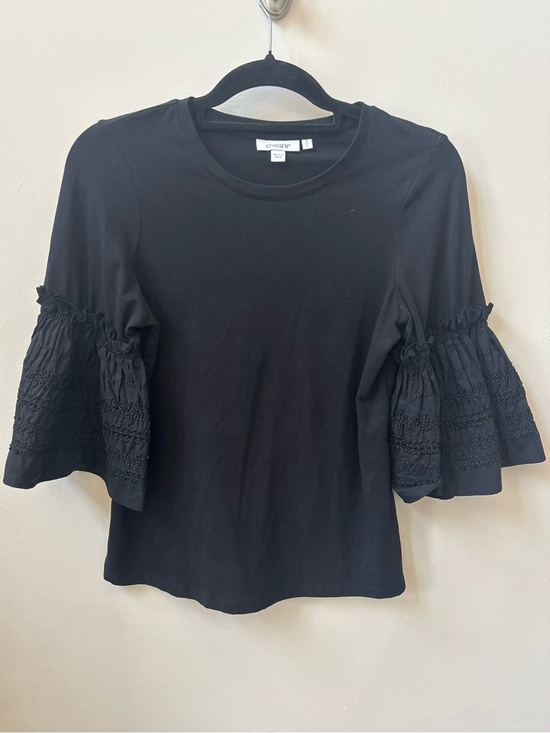 Chico's Tops - Chico's Black Lace Bell Sleeve Top Size 0